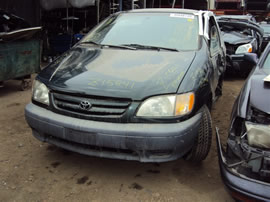 2001 TOYOTA SIENNA CE, 3.0L AUTO, COLOR GREEN, STK Z15841